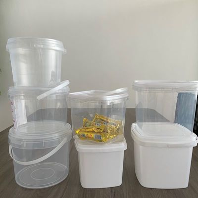 Personalizza il tuo imballaggio di ciambelle con un secchio quadrato trasparente e un secchio di plastica