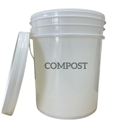 Bottile di compost personalizzato con maniglia di metallo resistente e rispettoso dell'ambiente