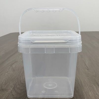 500 ml contenitore di salsa secchio quadrato secchio bianco stampato con spessore da 1,0 a 2,5 mm