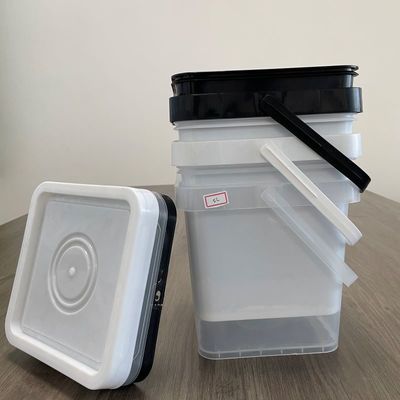 Personalizzare la stampa di vetro di seta / trasferimento di calore / secchi IML 2L 4L 5L 10L con coperchio