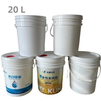 Botti di plastica da 20L a 25L con coperchio e maniglia per l'imballaggio dei contenitori