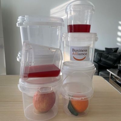 Bottile alimentare 500ml-10L Bottili di plastica con maniglia del coperchio e accessori inclusi