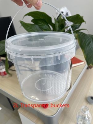 Prodotto chimico 1L-5L Clear Bucket Popcorn Bucket con certificato GAP/ISO/FDA