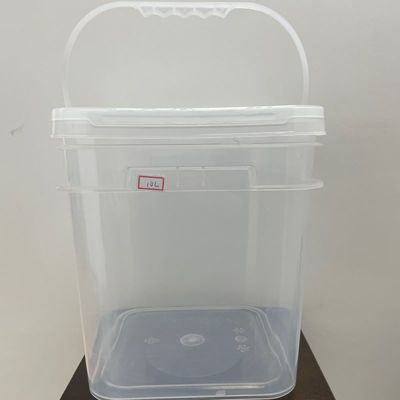 3L 4L 5L 6L 8L 10L 20L Barattolo di plastica quadrato trasparente Barattolo di plastica con coperchio