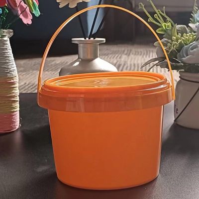 Conservazione e organizzazione degli alimenti per animali da compagnia 2L contenitore rotondo in secchio di plastica con coperchio a tenuta stagna