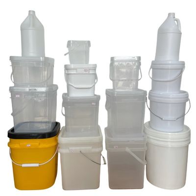 1 gallone secchio quadrato con bottiglia e secchio di plastica stampa personalizzata trasferimento di calore IML