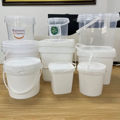 Contenitore quadrato di 500 ml, secchio di plastica con coperchio