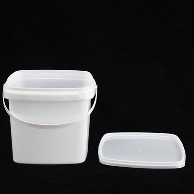 Contenitore quadrato di 500 ml, secchio di plastica con coperchio
