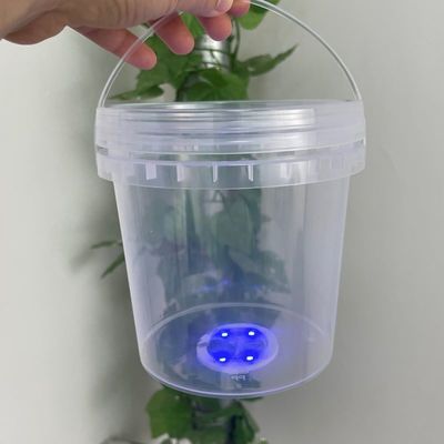 Fornitura di secchi di plastica trasparente per il riciclaggio per lo stoccaggio di popcorn e latticini