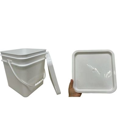 Contenitore di biscotti 15L secchio di plastica quadrata con materiale HDPE e disegno stampato