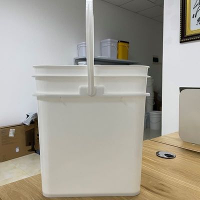 Contenitore di biscotti 15L secchio di plastica quadrata con materiale HDPE e disegno stampato