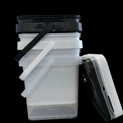 Bottile di plastica quadrata per imballaggi di bevande dimensioni complete 5L 15L Spessore da 1,0 a 2,5 mm