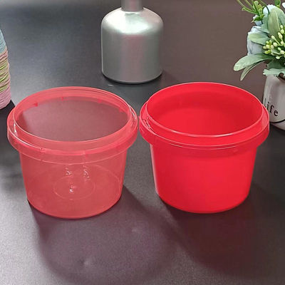 Bottine di plastica alimentare con coperchio e manico 500ml 750ml 1L 2L 3L 5L Dimensioni ISO certificato