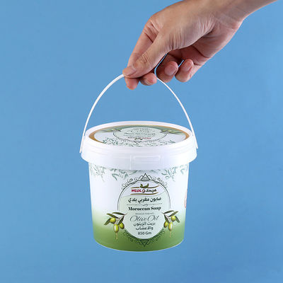 1l 2l 3l 4l 5l marmellata gelato yogurt secchio di plastica con maniglia e coperchio per la fornitura
