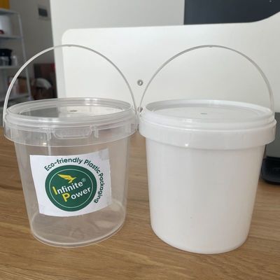 Bottile per bevande in contenitore PP personalizzato in colore bianco chiaro per esigenze personalizzate