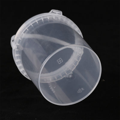 1L 2L 3L 4L 5L secchio di plastica rotondo bianco con copertura personalizzabile e durevole