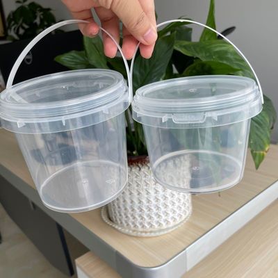 1L 2L 3L 5L 6L 8L 10L contenitore di scatole di plastica rotonda o quadrata di grado alimentare con coperchio