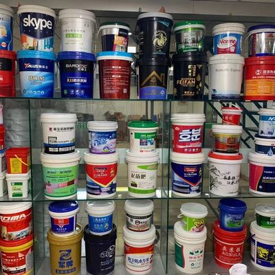 Bottine di plastica chimica da 20 litri con coperchio sigillato e stampa a trasferimento di calore