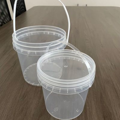 Contenitore di gelato Bottone di plastica per alimenti con coperchio e maniglia spessore da 1,0 a 2,5 mm