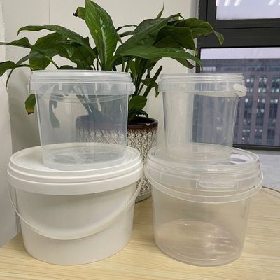 1L 2L 4L 5L secchio rotondo di plastica secchio rettangolare con coperchio secchio di stampa personalizzato