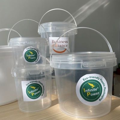 Barattolo trasparente da 500 ml 1L 2L 3L Barattolo trasparente di plastica luminosa con certificato GAP/ISO/FDA