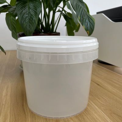 Personalizzare vasche trasparenti con maniglia di plastica e coperchio secchio di plastica
