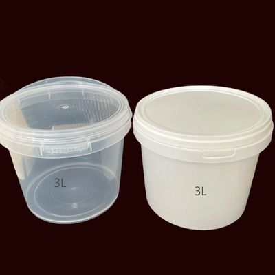 Personalizzare vasche trasparenti con maniglia di plastica e coperchio secchio di plastica