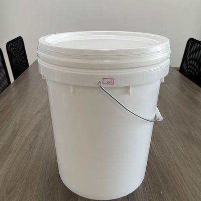 20L secchio nero di plastica per attrezzi secchioni coperchio e maniglia