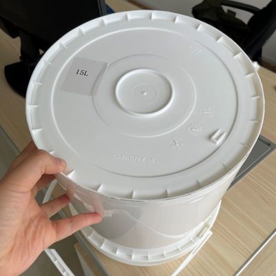 Performance di 15L di Plastic Bucket Round White Bucket Snack con certificato GAP/ISO/FDA