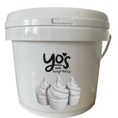 Bottile di plastica in PP bianco da 8 litri con coperchio e maniglia in materiale resistente alle sostanze chimiche