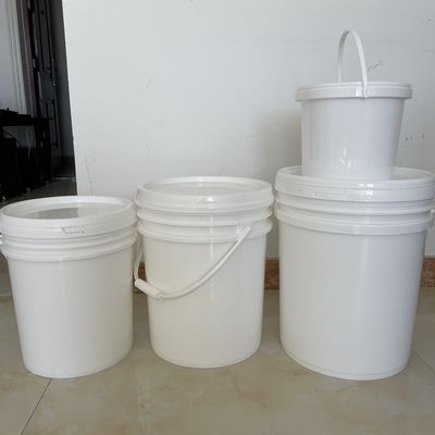 Stampa a schermo di seta secchi di plastica rotondo con manico di metallo 3L 4L 5L 8L 10L 5 galloni