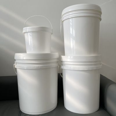 Stampa a schermo di seta secchi di plastica rotondo con manico di metallo 3L 4L 5L 8L 10L 5 galloni