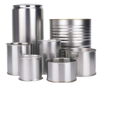 1L-5L Bottine di metallo rotonde personalizzate per manico di vernice e salsa o senza manico opzionale