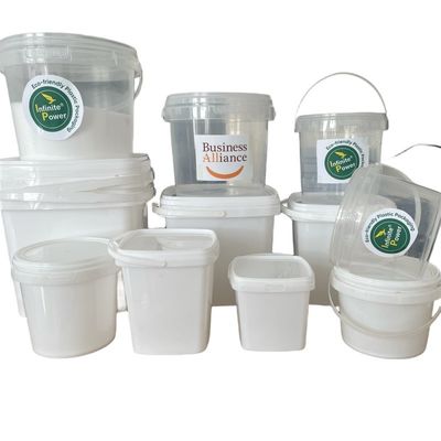 Contenitore di plastica trasparente con coperchio anti-manipolazione