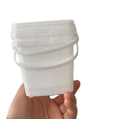 Contenitore di plastica rotondo o quadrato con coperchio 300 ml 500 ml 750 ml 1 litro