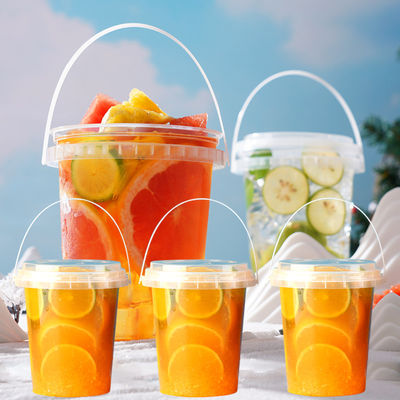 1 litro vasche lattiero-casearie yogurt gelato cibo secchio di plastica con coperchio e polipropilene
