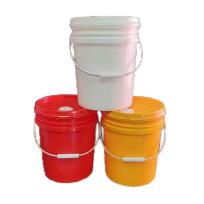 Bottile di plastica a base di grasso da 5 galloni con maniglia del coperchio e stampa per trasferimento di calore