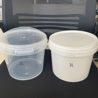 Bucket di plastica con coperchio facile da aprire e chiudere in dimensioni da 3L a 25L per applicazioni personalizzate