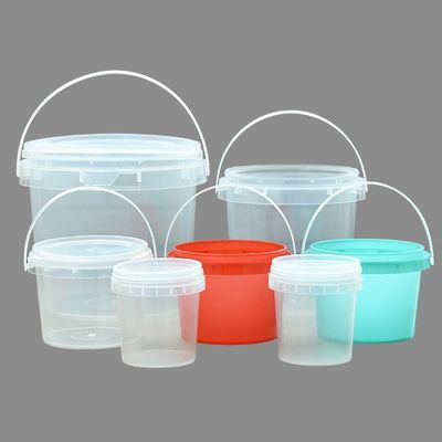 Bucket di plastica con coperchio facile da aprire e chiudere in dimensioni da 3L a 25L per applicazioni personalizzate