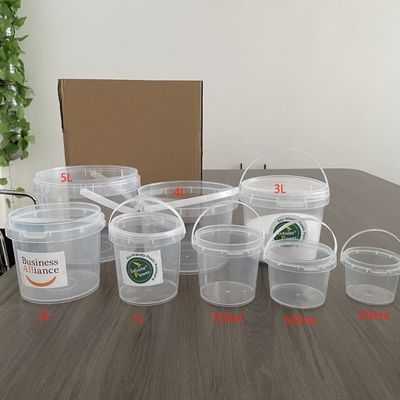 Personalizzare 32 oz Candy Container 1L Clear Bucket con luce Led Popcorn Plastic Bucket