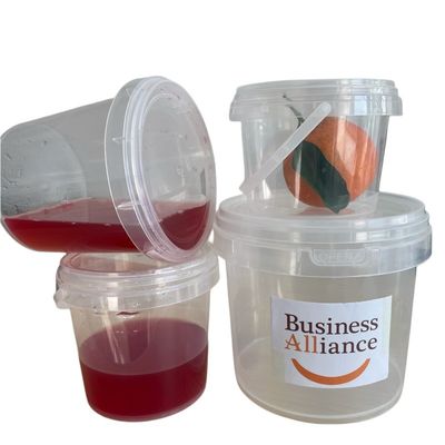 Personalizzare 32 oz Candy Container 1L Clear Bucket con luce Led Popcorn Plastic Bucket