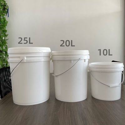 Scafo per salsa con coperchio e manico 5L Scafo di plastica da 2 litri secchione bianca stampata