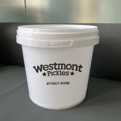 Bottile di plastica bianca trasparente da 10 litri per la conservazione degli alimenti personalizzare sì spessore da 1,0 a 2,5 mm