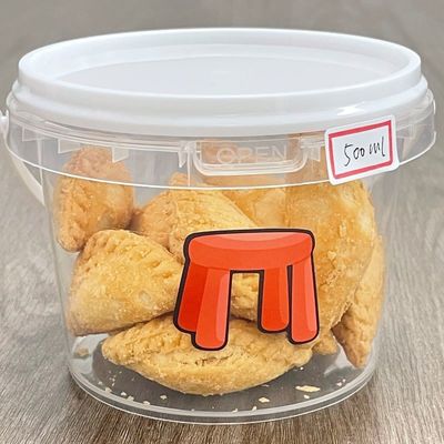 Cina fabbrica di secchi di plastica fornitura mini contenitore di plastica trasparente secchi di plastica
