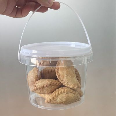 Cina fabbrica di secchi di plastica fornitura mini contenitore di plastica trasparente secchi di plastica