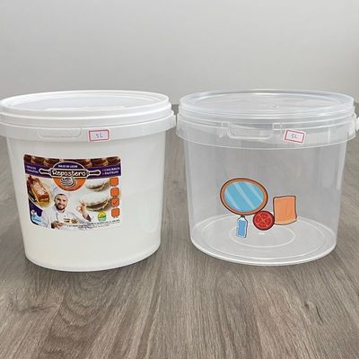 Prezzi di fabbrica secchio di plastica 1L 2L 3L 4L 5L contenitore alimentare