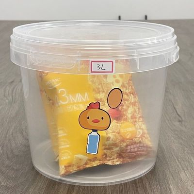Cina fabbrica di secchi di plastica fornitura mini contenitore di plastica trasparente secchi di plastica